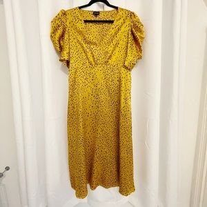 Silky Midi Dot Dress